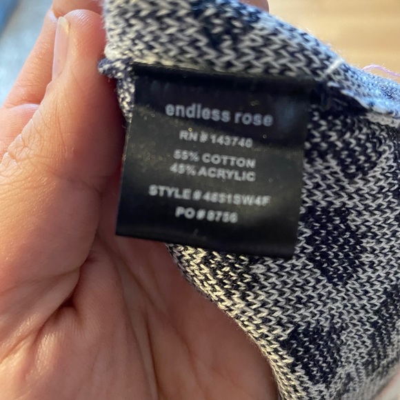 Endless Rose Short Sleeve Animal Print Sweater - Picture 3 of 3